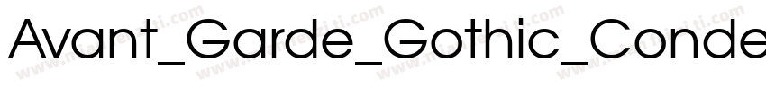 Avant_Garde_Gothic_Condensed_Medium字体转换
