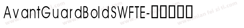 AvantGuardBoldSWFTE字体转换