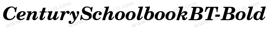 CenturySchoolbookBT-BoldCond字体转换