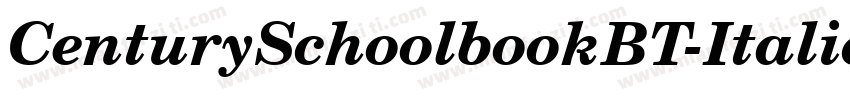 CenturySchoolbookBT-Italic字体转换