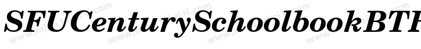 SFUCenturySchoolbookBTRoman字体转换