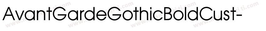 AvantGardeGothicBoldCust字体转换