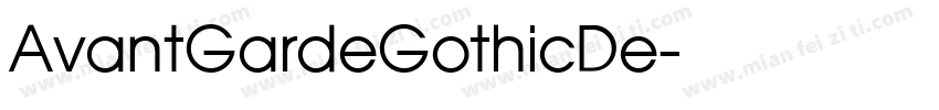 AvantGardeGothicDe字体转换