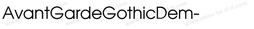 AvantGardeGothicDem字体转换