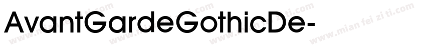 AvantGardeGothicDe字体转换