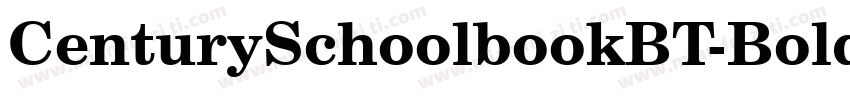 CenturySchoolbookBT-BoldCond字体转换