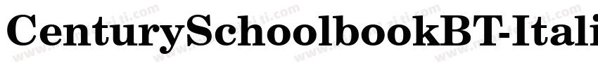 CenturySchoolbookBT-Italic字体转换