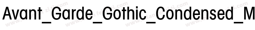 Avant_Garde_Gothic_Condensed_Medium字体转换