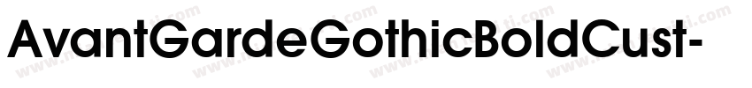 AvantGardeGothicBoldCust字体转换