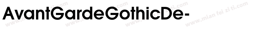 AvantGardeGothicDe字体转换