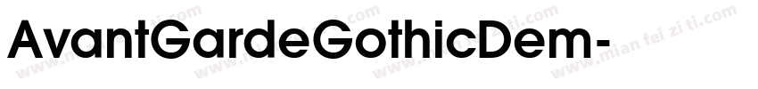 AvantGardeGothicDem字体转换