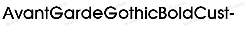 AvantGardeGothicBoldCust字体转换