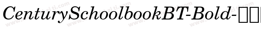CenturySchoolbookBT-Bold字体转换