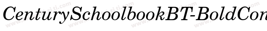 CenturySchoolbookBT-BoldCond字体转换
