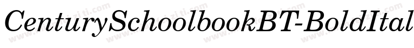 CenturySchoolbookBT-BoldItalic字体转换