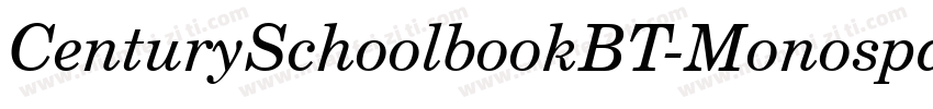 CenturySchoolbookBT-Monospace字体转换