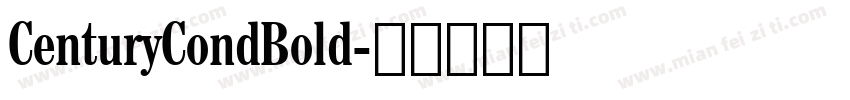 CenturyCondBold字体转换