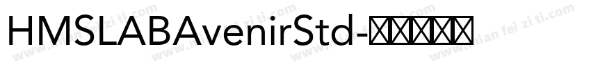 HMSLABAvenirStd字体转换