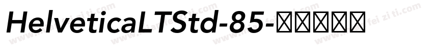 HelveticaLTStd-85字体转换
