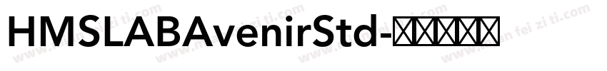 HMSLABAvenirStd字体转换
