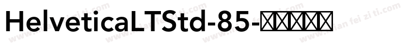 HelveticaLTStd-85字体转换