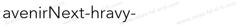 avenirNext-hravy字体转换