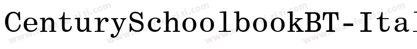 CenturySchoolbookBT-Italic字体转换
