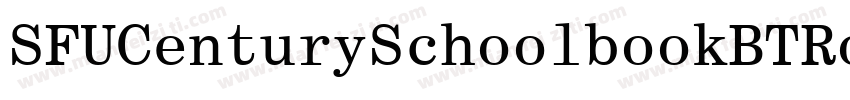 SFUCenturySchoolbookBTRoman字体转换