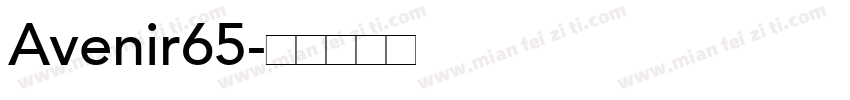 Avenir65字体转换