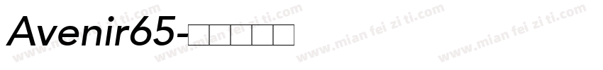 Avenir65字体转换