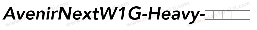 AvenirNextW1G-Heavy字体转换