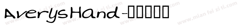 AverysHand字体转换