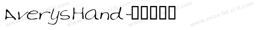 AverysHand字体转换