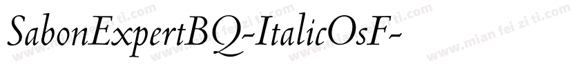 SabonExpertBQ-ItalicOsF字体转换
