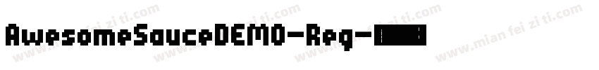 AwesomeSauceDEMO-Reg字体转换