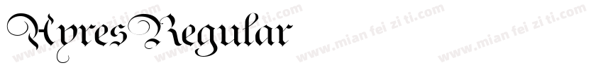 AyresRegular字体转换