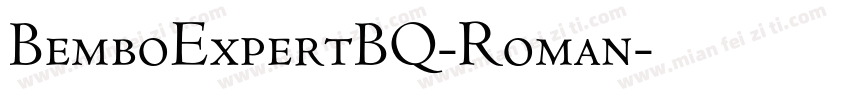 BemboExpertBQ-Roman字体转换