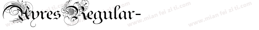 AyresRegular字体转换