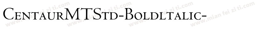 CentaurMTStd-Boldltalic字体转换