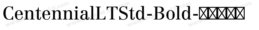 CentennialLTStd-Bold字体转换