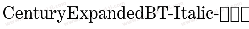 CenturyExpandedBT-Italic字体转换