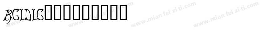 acidic酸性的字体转换