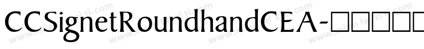 CCSignetRoundhandCEA字体转换