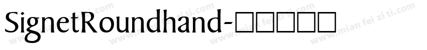 SignetRoundhand字体转换