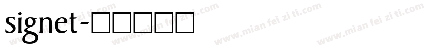 signet字体转换