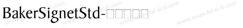 BakerSignetStd字体转换
