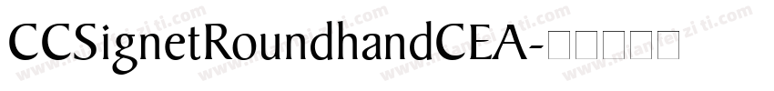 CCSignetRoundhandCEA字体转换