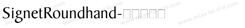 SignetRoundhand字体转换