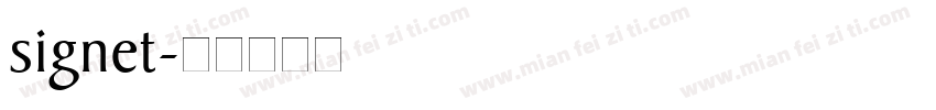 signet字体转换