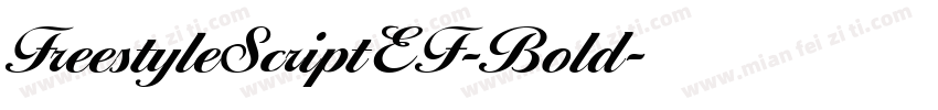 FreestyleScriptEF-Bold字体转换